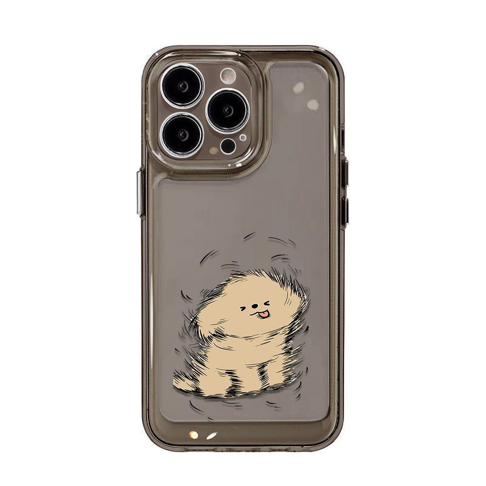 Yellow head-shaking dog is suitable for iPhone17promax Apple 16 mobile phone case 14/13 cute pet 15 couple models