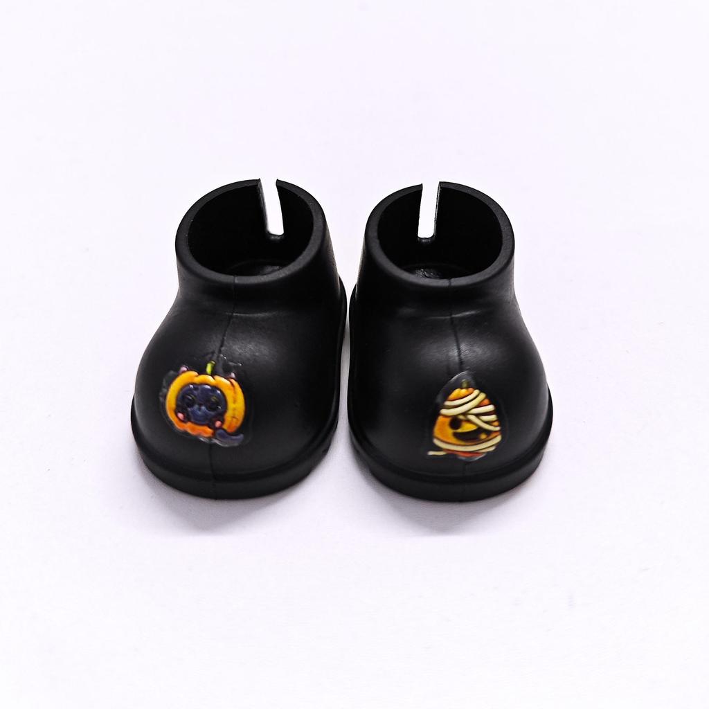 Macaron Labubu Rain Boots 17CM - 1st, 2nd, 3rd Gen Shoes Sit Sit Party, Universal Pink & Yellow