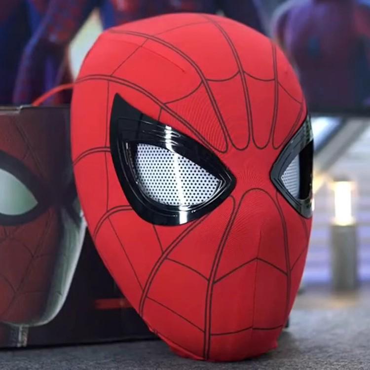 Remote-Control Spider-Man Mask with Blinking Eyes and Lights for Cosplay
