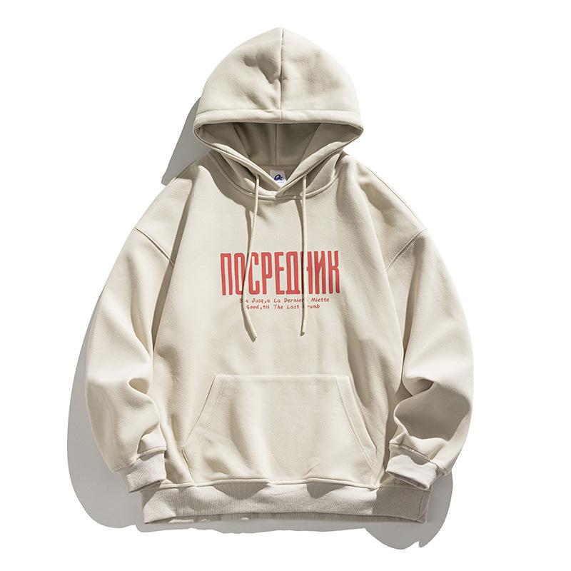 

Lingrui осенне-зимний бархатный тяжелый свитер с капюшоном, мужской свободный японский ретро-пуловер, топ, модная куртка с длинными рукавами XL