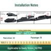 Front Wiper Blade: Silent Boneless Rubber for Geely Vision X6/PRO/Vision SUV/S1