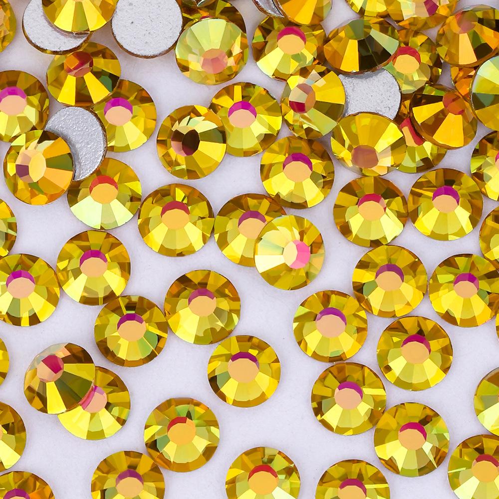 Silberner Boden Phnom Penh AB Serie Flacher Boden Diamant Guomao 5A Strass Pujiang Glas Kristall Diamant Nagel Diamant DIY Schmuck Diamant