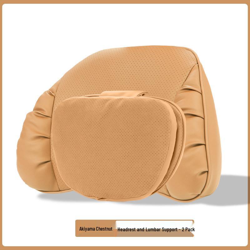 Mercedes-Benz & BMW Dual-Use Car Neck & Lumbar Support Pillow Set