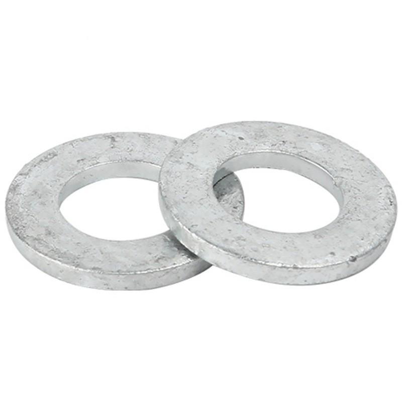 M8/M10/M12 Hot-Dip Galvanized Carbon Steel Round Flat Washers