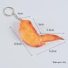 Simulated French Fries & Fried Chicken Keychain - Food Model Props and Toys