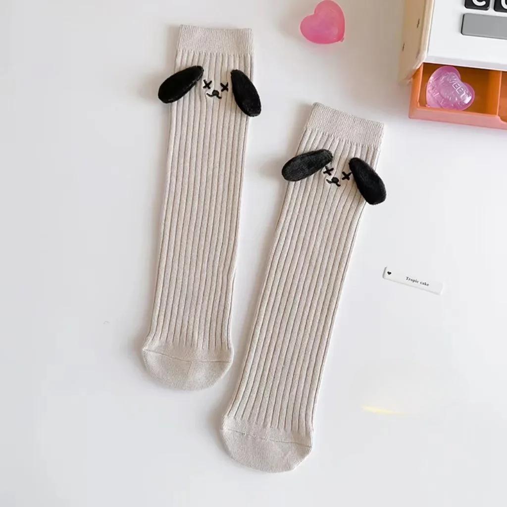 Children Baby Girls Knee High Long Socks Cotton Cute 3D Dog Ear Socks Kid Spring Clothing for Boy Girl Toddler Stockings