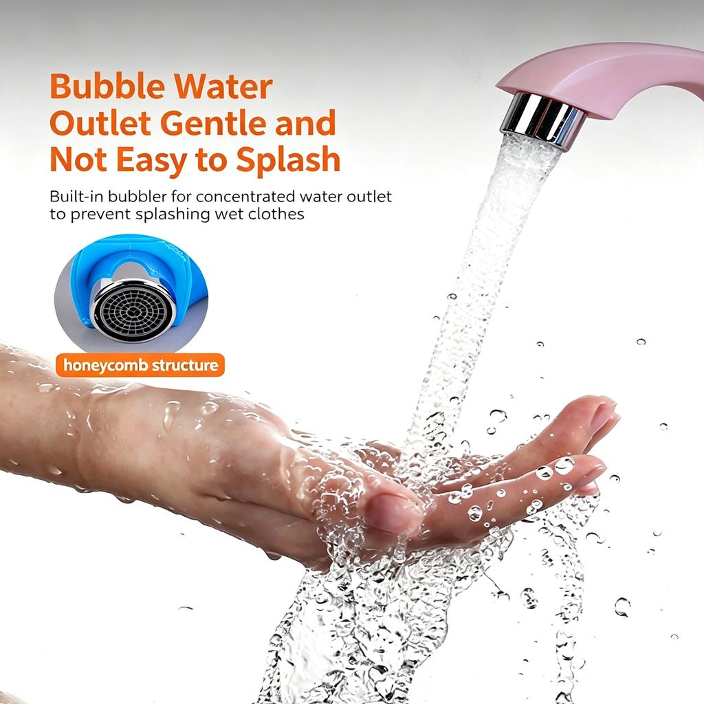 1 PC Creative Simple Plastic Steel Faucet Multi-Color Kitchen Bathroom Outdoor Garden Water-Saving Single Handle Tap
