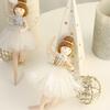 Ballerina Christmas Ornament Ballet Girl Dancing with Wing And Tulle Skirt Xmas Tree Hanging Decorations for Holiday Home Party Decor