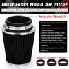 Universal Car High Flow Cold Air Intake Air Inlet Air Intake System Mushroom Head Air Filter Neck 76mm / 70mm / 63.5mm / 60mm