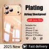 Plating Transparent Acrylic Phone Case For For Iphone 17 Air 16 E 15 14 13 12 11 Pro Max Plus X XS XR Airbag Shockproof Cover