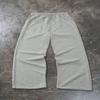 Men's Straight Leg Pants Paired with Drawstring Waistband, Stylish and Cool Pattern Print, Stylish and Comfortable Wide Leg Sports Pants