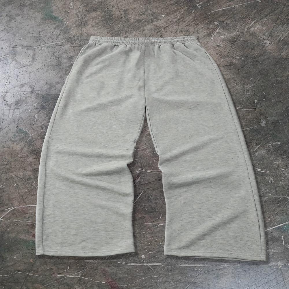 Men's Straight Leg Pants Paired with Drawstring Waistband, Stylish and Cool Pattern Print, Stylish and Comfortable Wide Leg Sports Pants