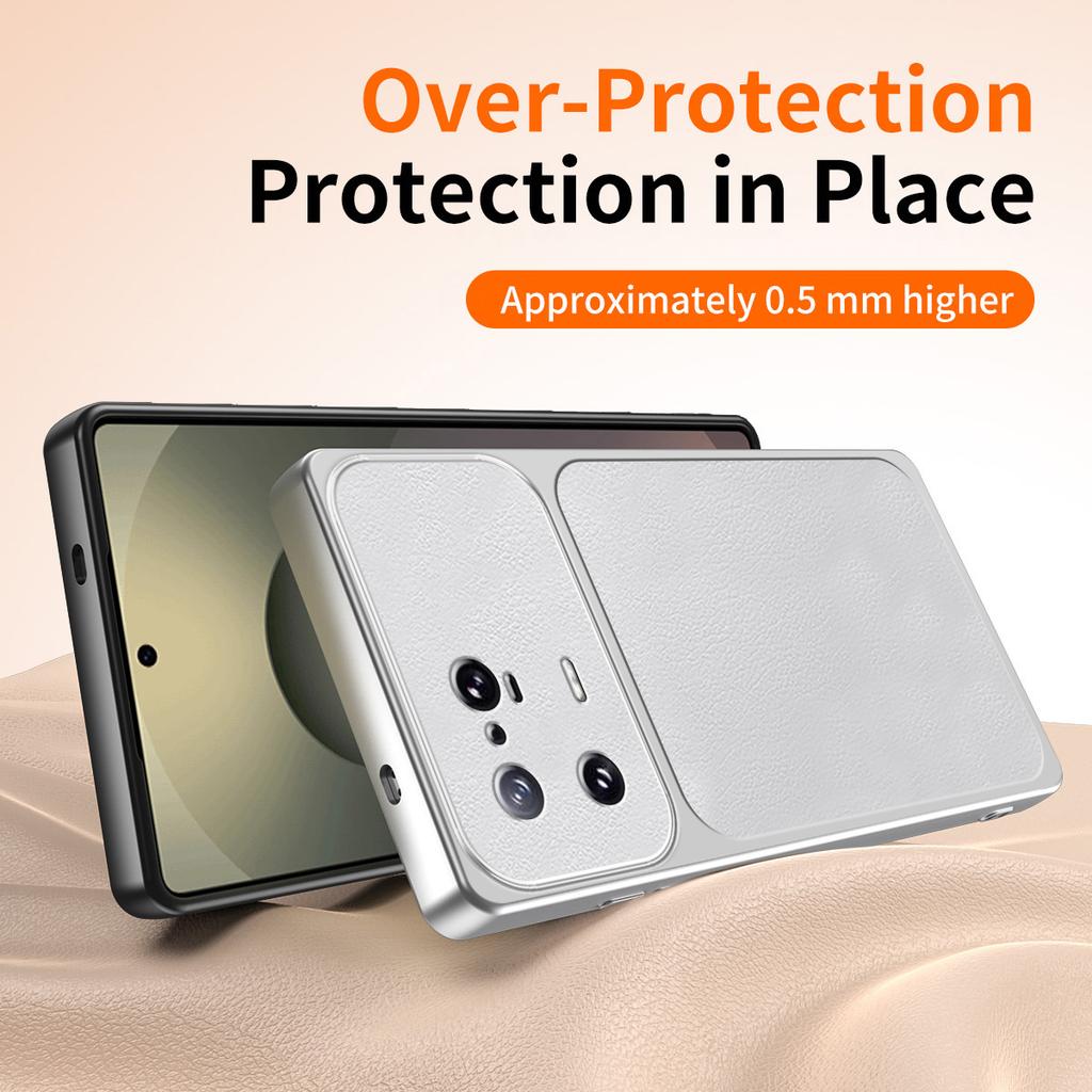 Luxury Phone Case for Xiaomi 13 13T Pro 13Pro 13TPro 5G Original Leather Lamb Skin Texture High Quality Silicone Soft Back Cover