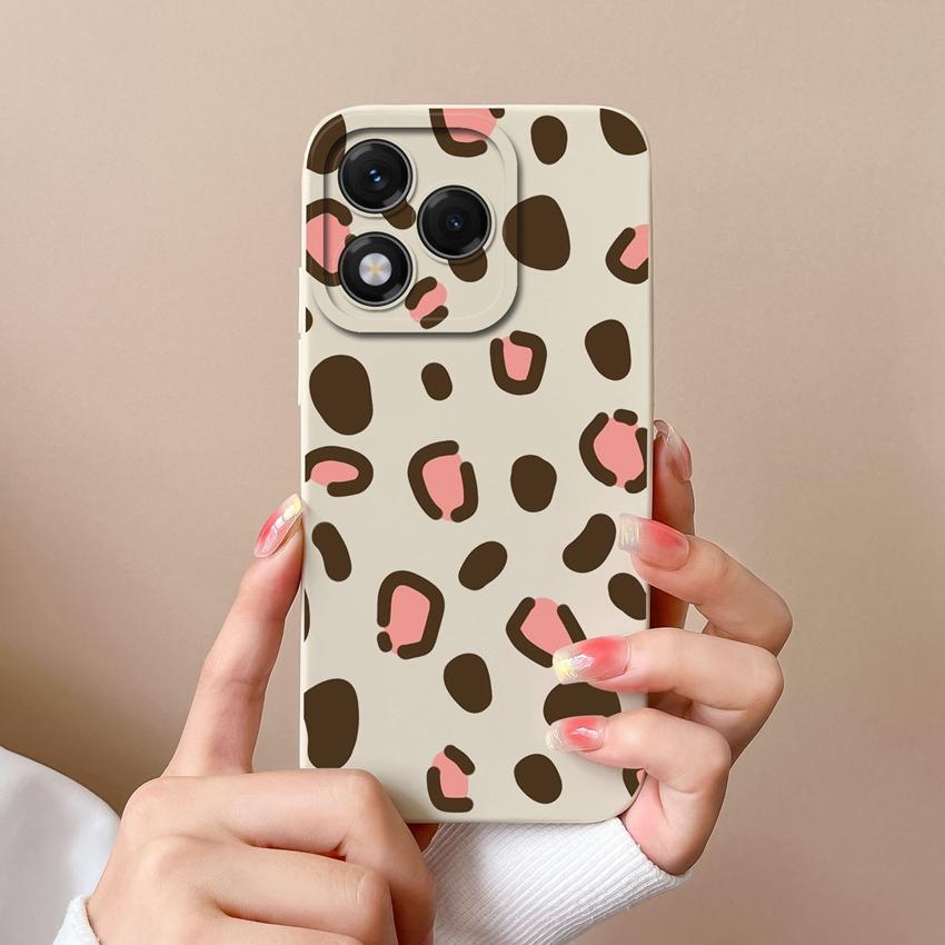 Phone Case For Huawei Honor X8 X6b 400 Lite X9c X7c X60 X5b X8c Fashionable Smiley Face Pattern Square Liquid Silicone Anti Slip Shell For Huawei Capa