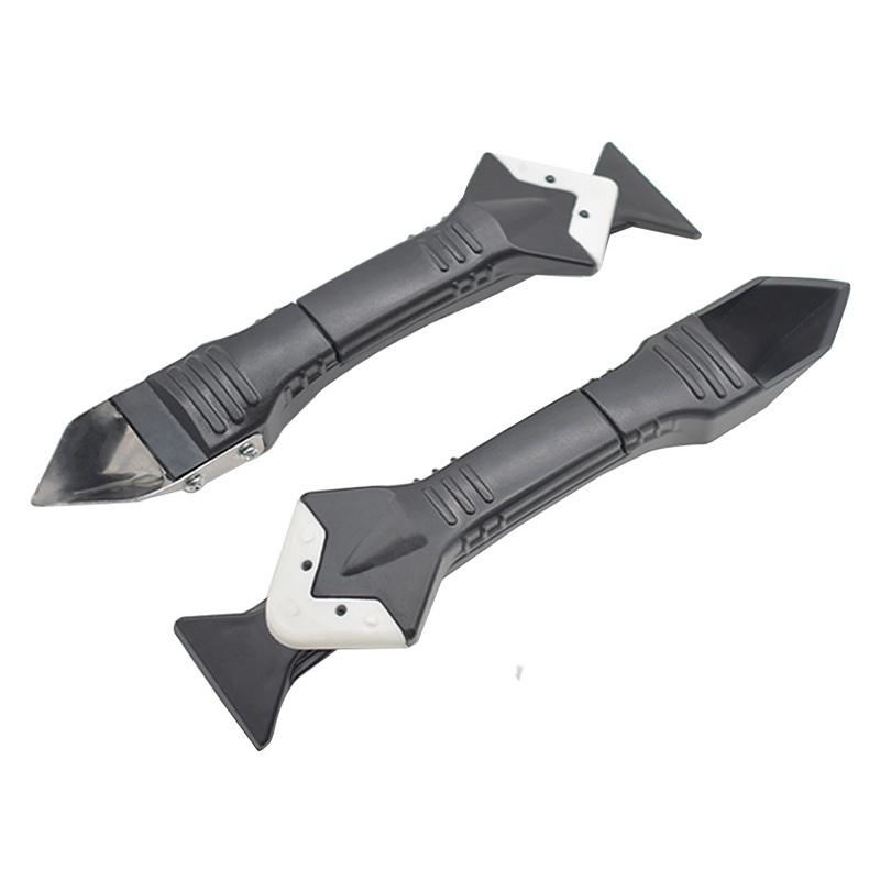 Metal squeegee squeegee squeegee glass squeegee blade cleaning angle residual rubber scraper beautiful sewing tool Plastic head