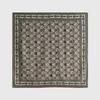 Womens Silk Wool Square Scarf Double-sided Print Elegant Shawl Winter Warmth Sun Protection