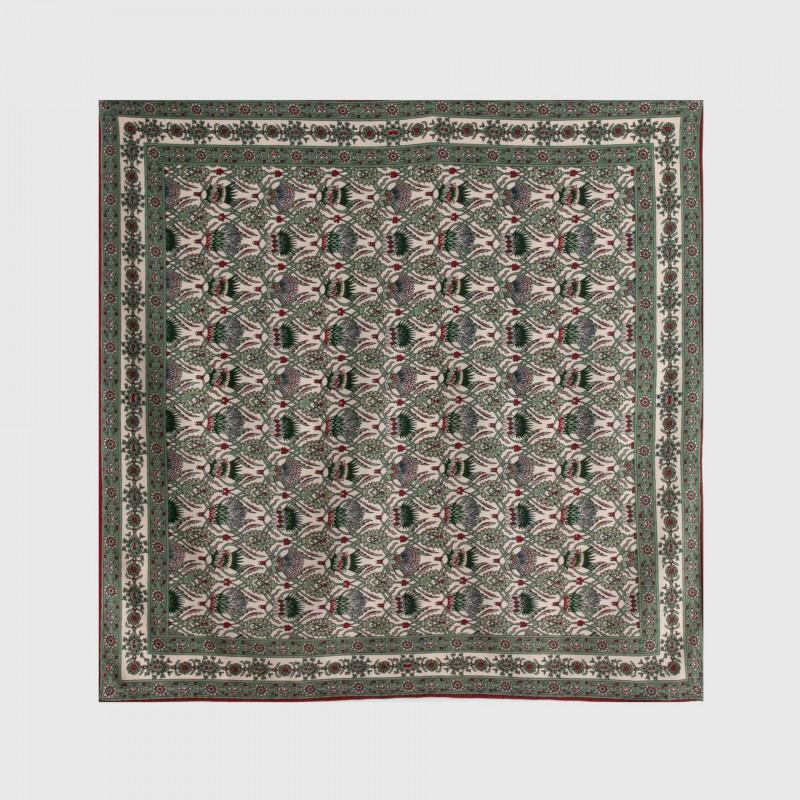 Womens Silk Wool Square Scarf Double-sided Print Elegant Shawl Winter Warmth Sun Protection