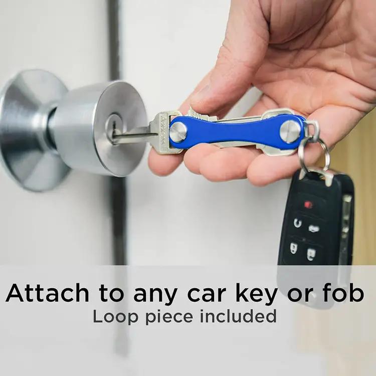 Smart Key Chain Mini Keychain Compact Key Decorative Holder Clip Home Storage Metal Key Clip Aluminum Organizer Keychain Outdoor