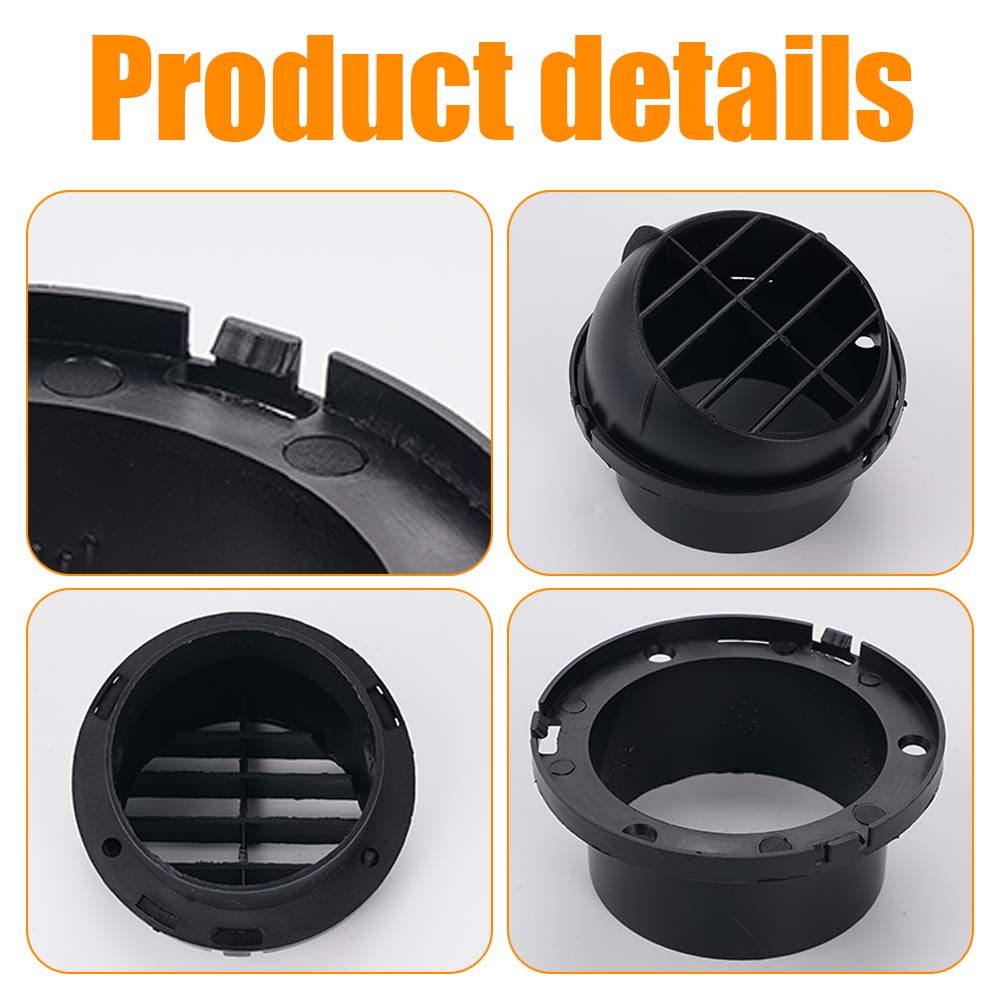 75mm/60mm Parking Heater Air Outlet Ventilation Pipe Connector Suitable For 2KW/5-8KW Diesel Heater Hot Air Outlet Accessories