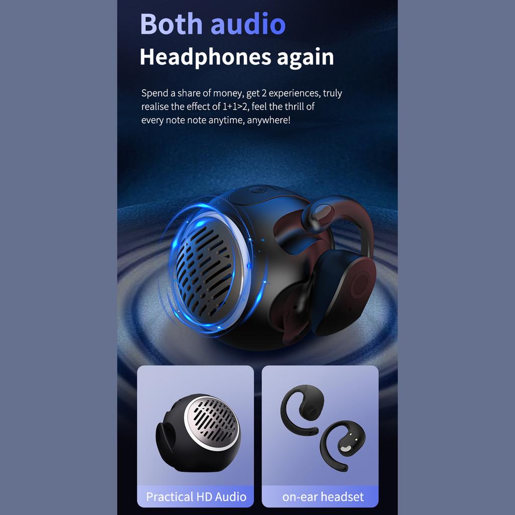 JM13 Pro 2 in 1 Speaker with earphones Earbuds Little original Open Wearable Stereo wireless 5.4
