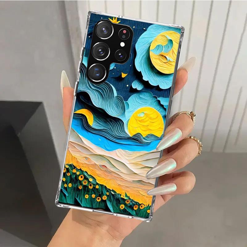 Natural Trees in Mountain Ranges Phone Case for Samsung Galaxy S26 S24 S23 Ultra S25 Edge S22 S21 Plus S20 FE + Soft Print Shell