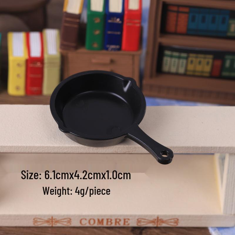 Miniature Dollhouse Kitchen Set: DIY Frying Pan and Spatula Props