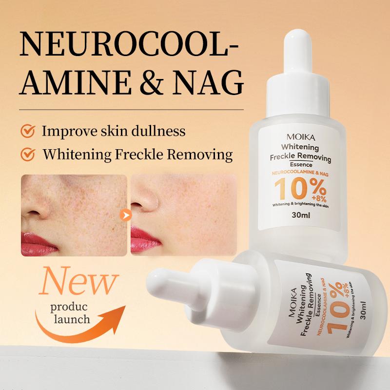 MOIKA Whitening Freckle Removing Essence Skin Tone Serum Fade Acne Mark Brightaening Beauty Skin Care Products 30ml