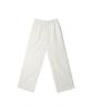 VIKINI VENDER Slush Linen Elastic Waist Wide Pants - White