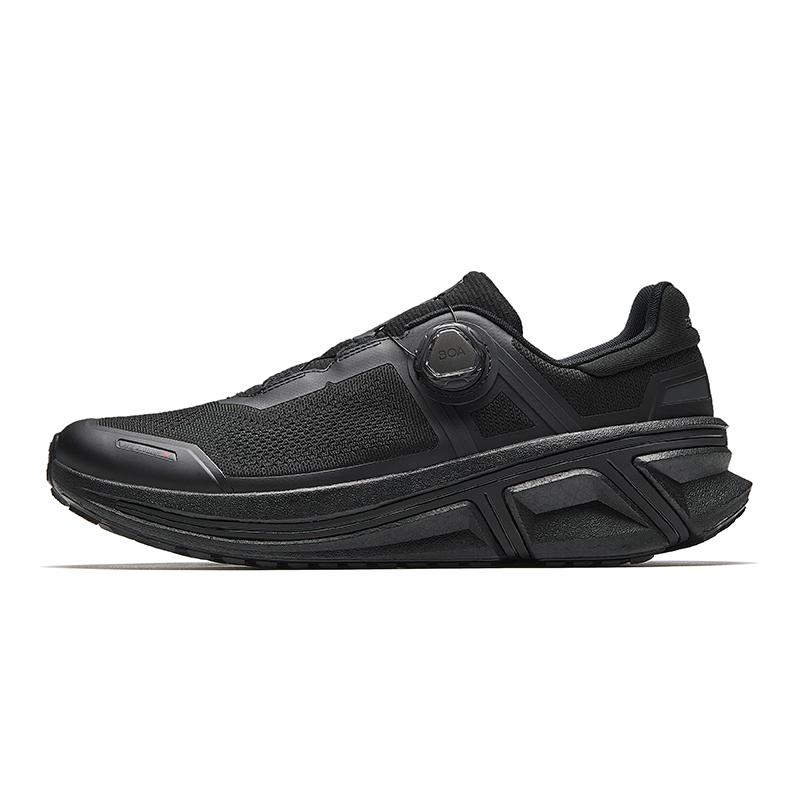

Anta Champion Glory 3 Comfortable Fabric Rubber Low-Top Running Shoes Men sneaker Basic-Black 112625538A-1 45