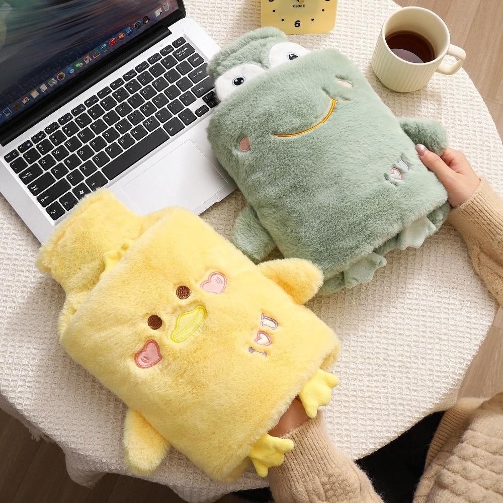 Plush Cover Warm Water Bag Explosion-Proof Design Heat Pad Kawaii Hand Warmer Keep Warm