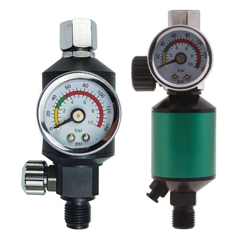 652F Air Compressor Filter Regulator with Pressure Regulator Setting and Reading for Spray Fitting Paint Air Tools