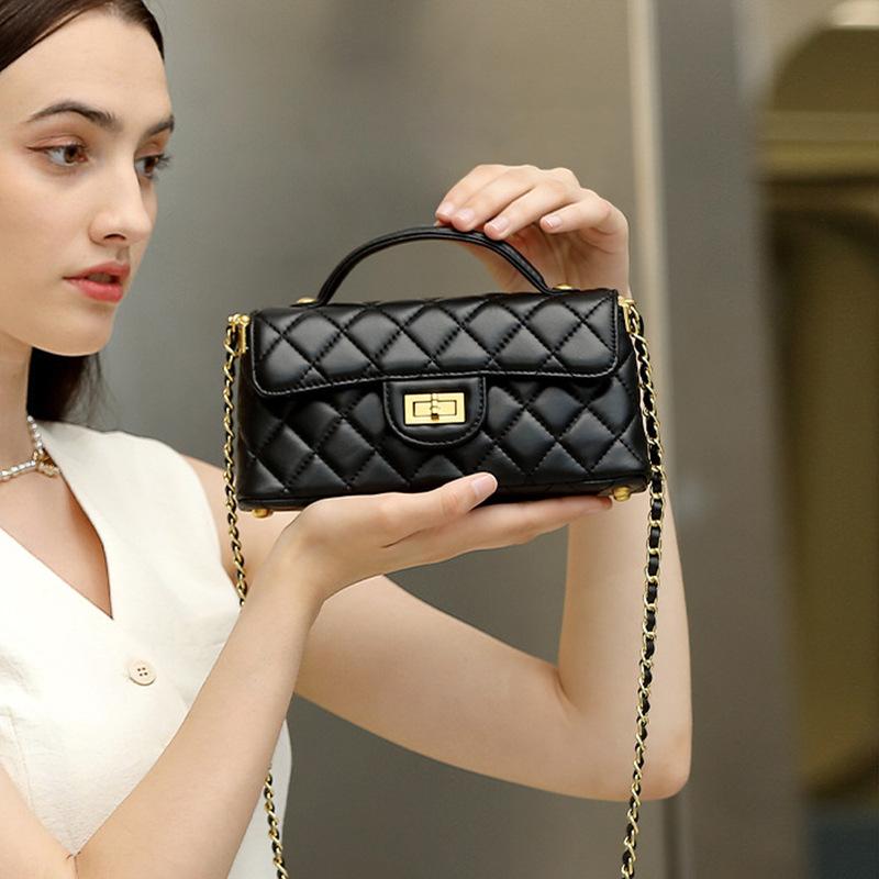 Raute Ketten Tasche Damen neue Mode trendige Sommer vielseitige Schulter Umhängetasche Handtasche