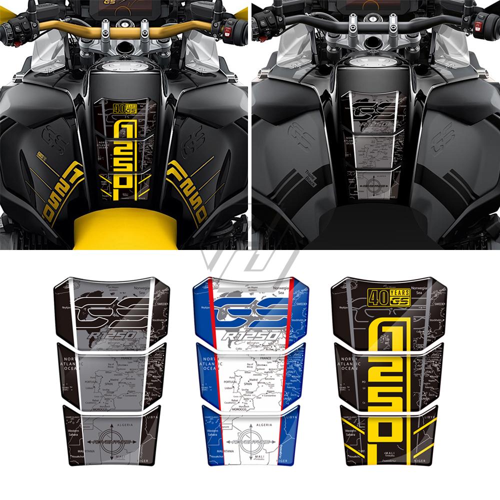 

Для BMW Motorrad R1250GS Adventure 2019-2022 3D смола мотоцикл бак наклейка 40 лет GS / R1200GS Adventure LC