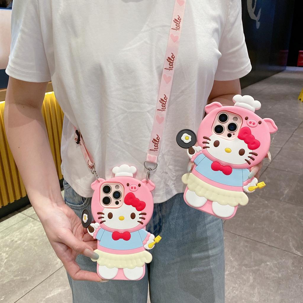 The new sheet is suitable for Realme16 mobile phone case, real me C85Pro cartoon Melody A6 lanyard protective case.