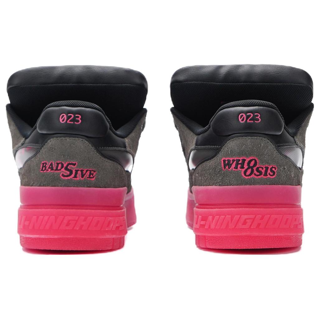 WHOOSIS x Li Ning Rookie Textile, Synthetic Leather, Leather Slip Resistant Abrasion Resistant Low top Skateboard Shoes ABCS115-3
