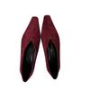 Korean version suede retro Mary Jane single shoes women's outer wear wedged shoes children's comfortable soft leather shallow mouth women's shoes