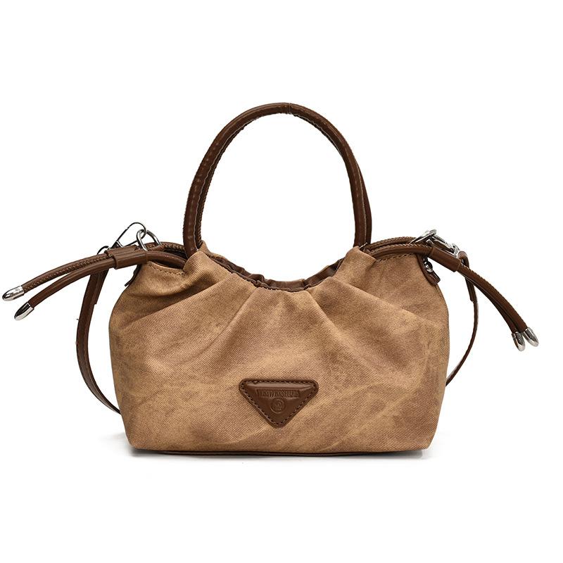 

Трендовая сумка-ведро с индивидуальностью, женская новая модная дорожная сумка через плечо one size fits all коричневый