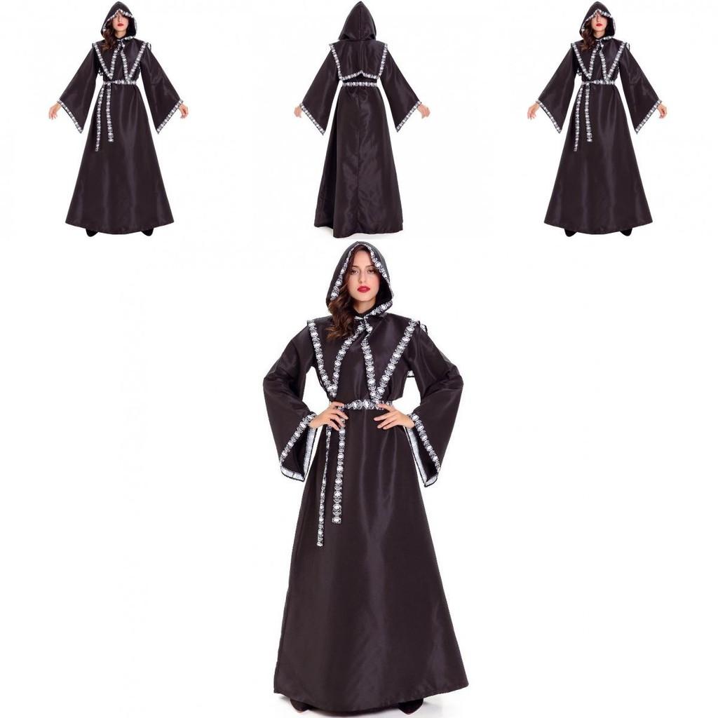 Spooky Skeleton Reaper Witch Outfit Cloak Ideal For Halloween And Cosplay Celebrations