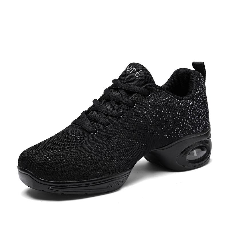 Women s Flyknit Soft Sole Wedge Dance Shoes 39