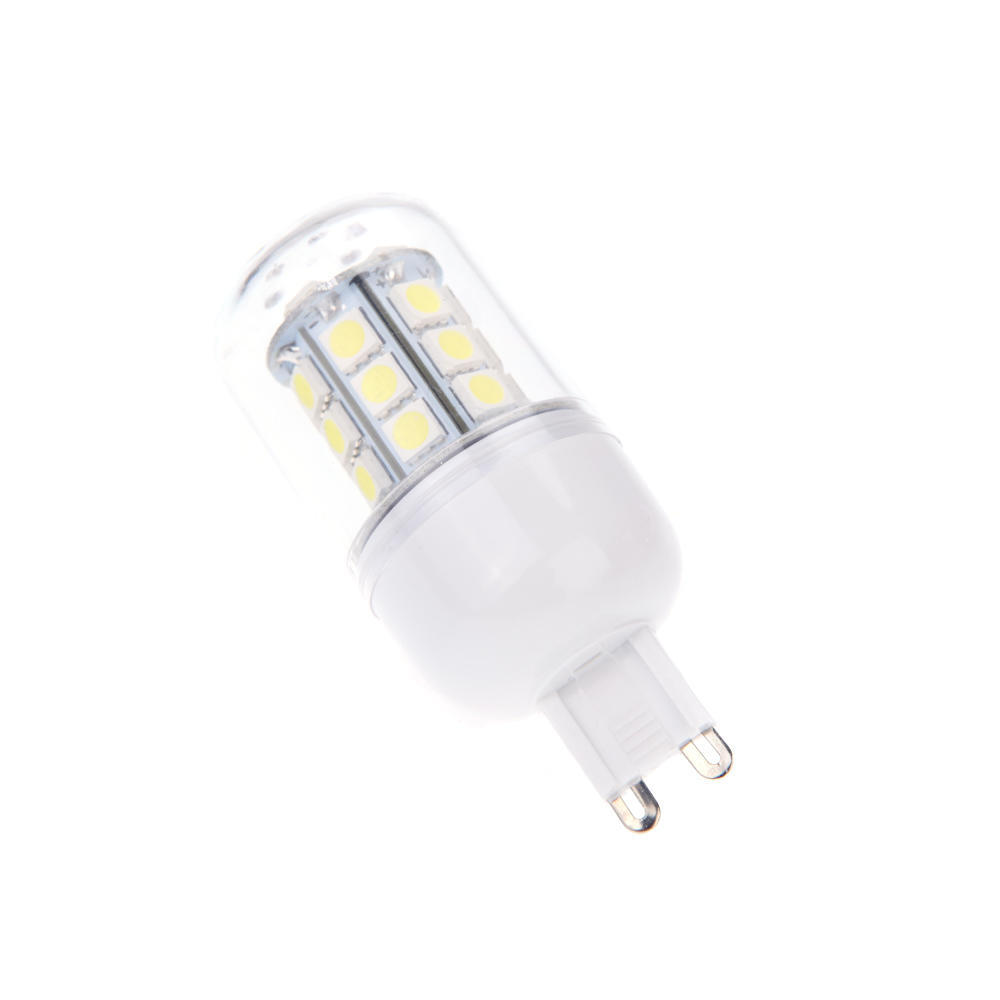 G9 5.5W 5050 SMD 27 LEDs Corn Light Lamp Bulb Energy Saving 360 Degree White 220-240V