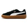 Women Black Low Top Platform Sneakers Split Leather 363559-02