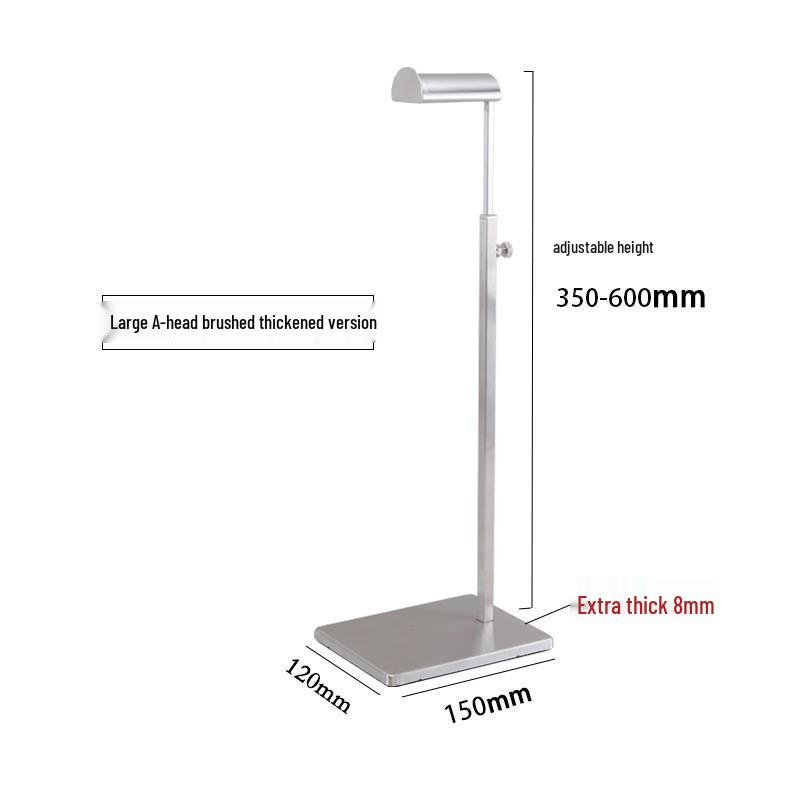 Adjustable Stainless Steel Handbag Display Stand with Gas Spring