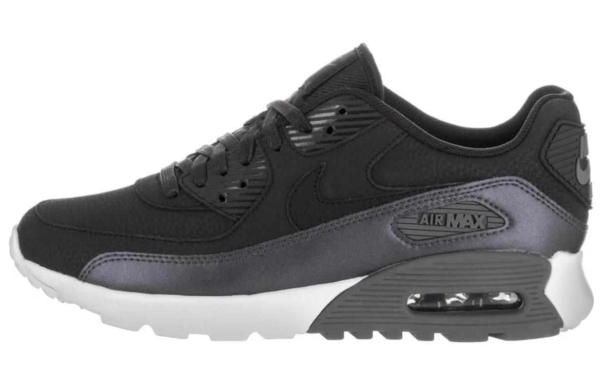 

Nike Air Max 90 Cushioning Low top Casual Shoes Women s Black 859523-200 37.5