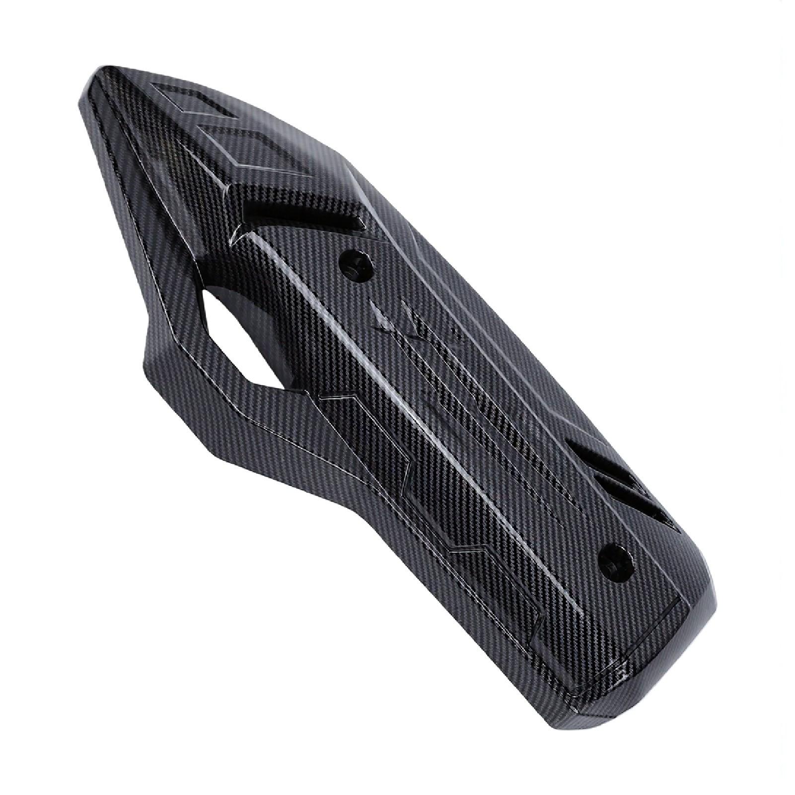 Motorcycle Exhaust Heat Shield Carbon Fiber Pattern Muffler Pipe Heat Cover Protector Replacement for PCX160 PCX125