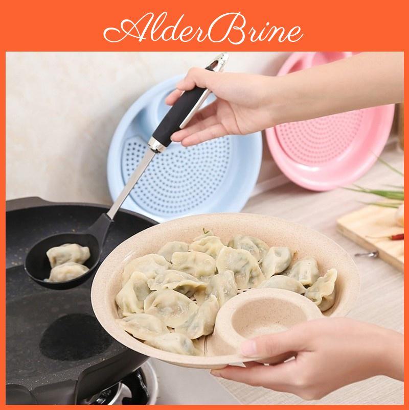 Kitchen Straw Wheat Disc Duallayer Tool With Mini Spices Dish Fruit Bowl Dumplings Dish Tableware