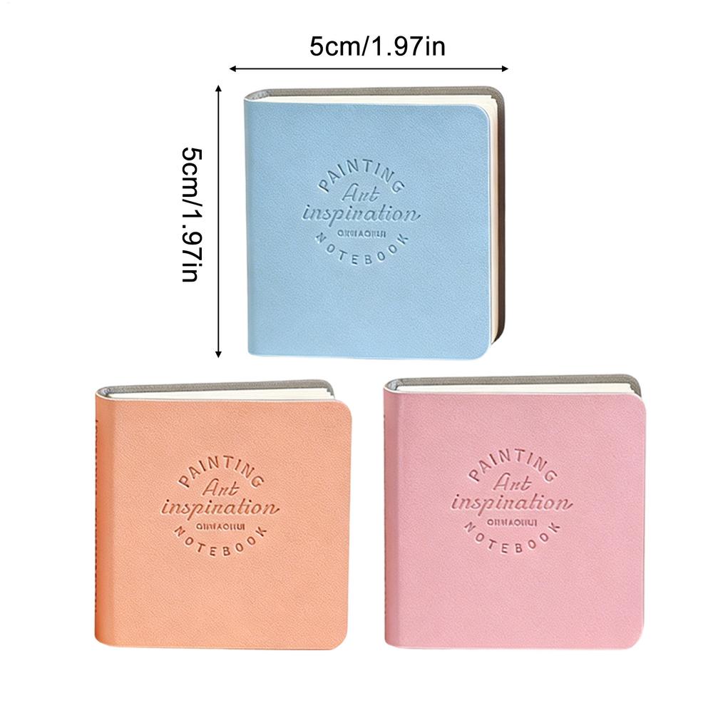 3pcs Small Watercolor Sketchbook 2x2 Inch Mini Cold Press Hardcover Small Paper Pad Watercolor Journal For Kids Teens Artists