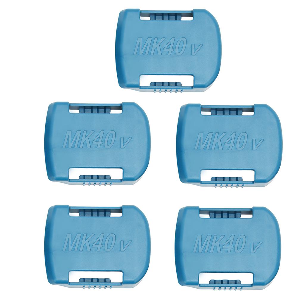 5Pcs Battery Holder Portable Power Tool Battery Storage Rack with Countersunk Screw Holes for 40V