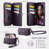 For Samsung Galaxy A16 5G Case CASEME C39 RFID Blocking Zipper Wallet Stand Leather Cover with Strap