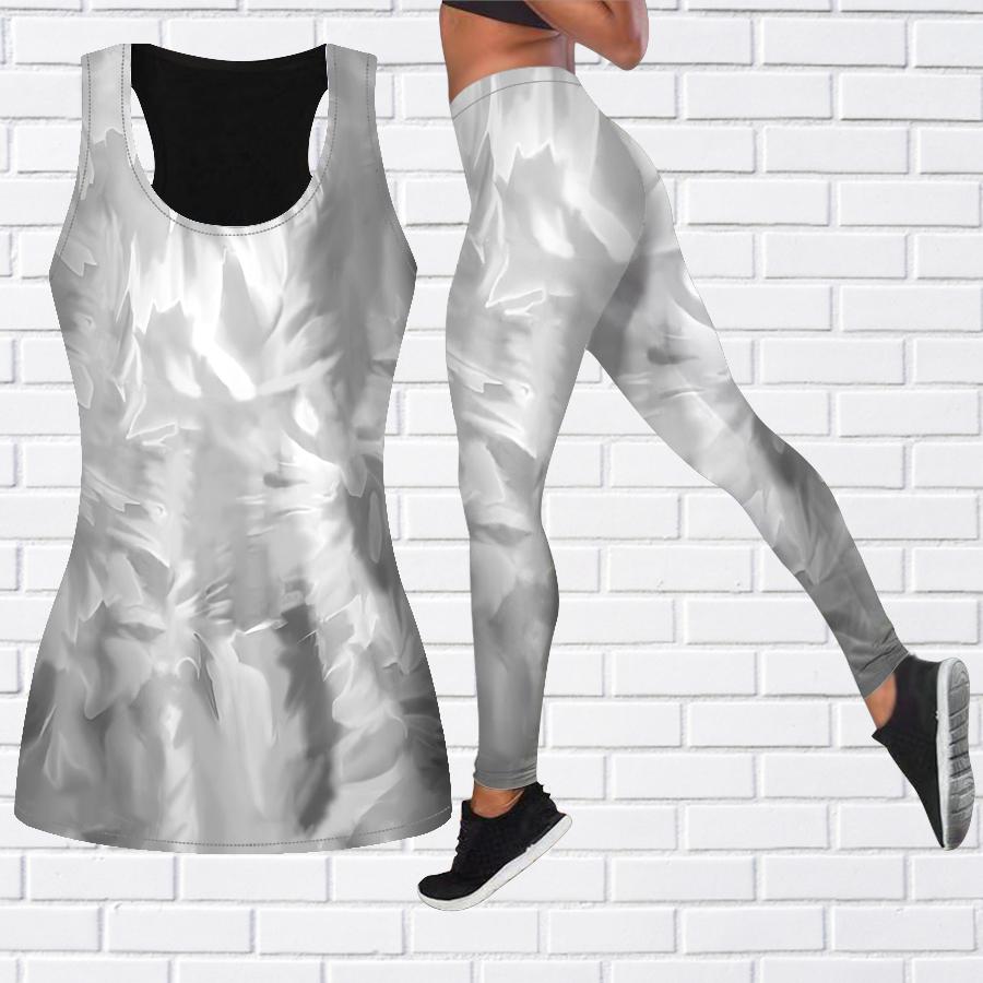 

Красочный спрей-принт для йоги для женщин, модные леггинсы для тренировок, фитнес-спортивные повседневные штаны для йоги 8XL