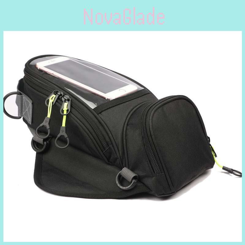 Stylish Waterproof Black Motor Tank Bag Magnetic Motorcycle Bag For Oil Fuel Tank